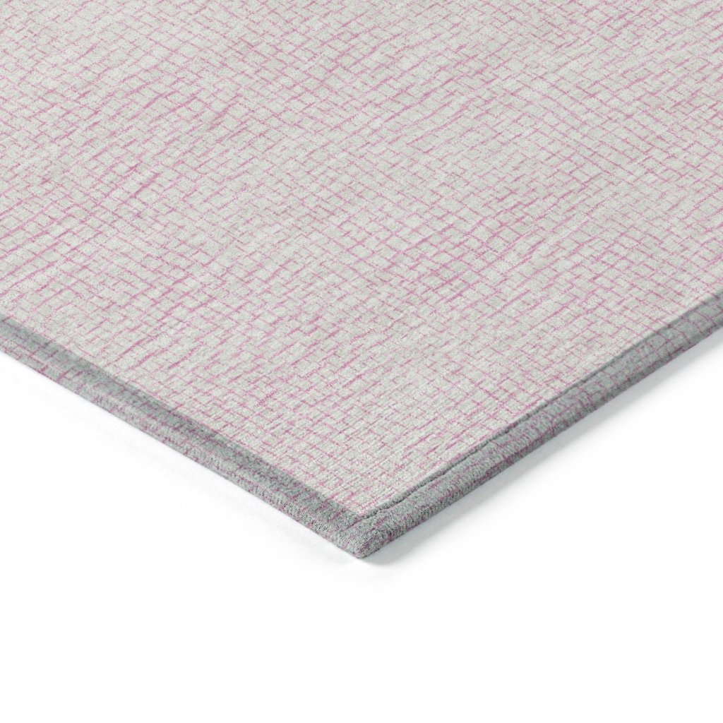 LOOMLAN Rugs Eleya Pink Washable Indoor-Outdoor Rug