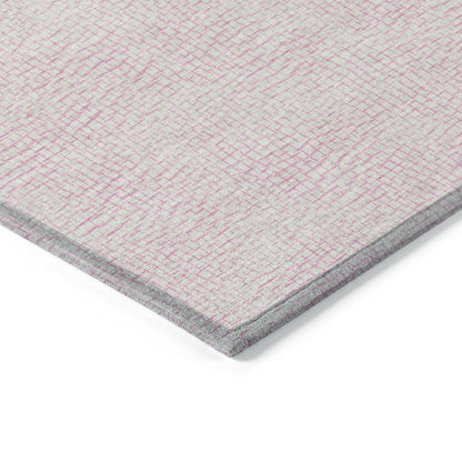 LOOMLAN Rugs Eleya Pink Washable Indoor-Outdoor Rug