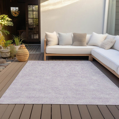 LOOMLAN Rugs Eleya Purple Washable Indoor-Outdoor Rug