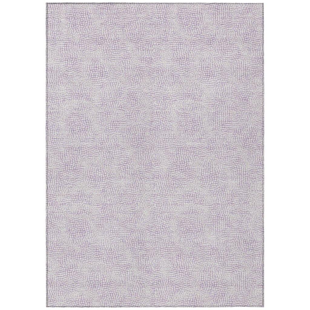 LOOMLAN Rugs Eleya Purple Washable Indoor-Outdoor Rug