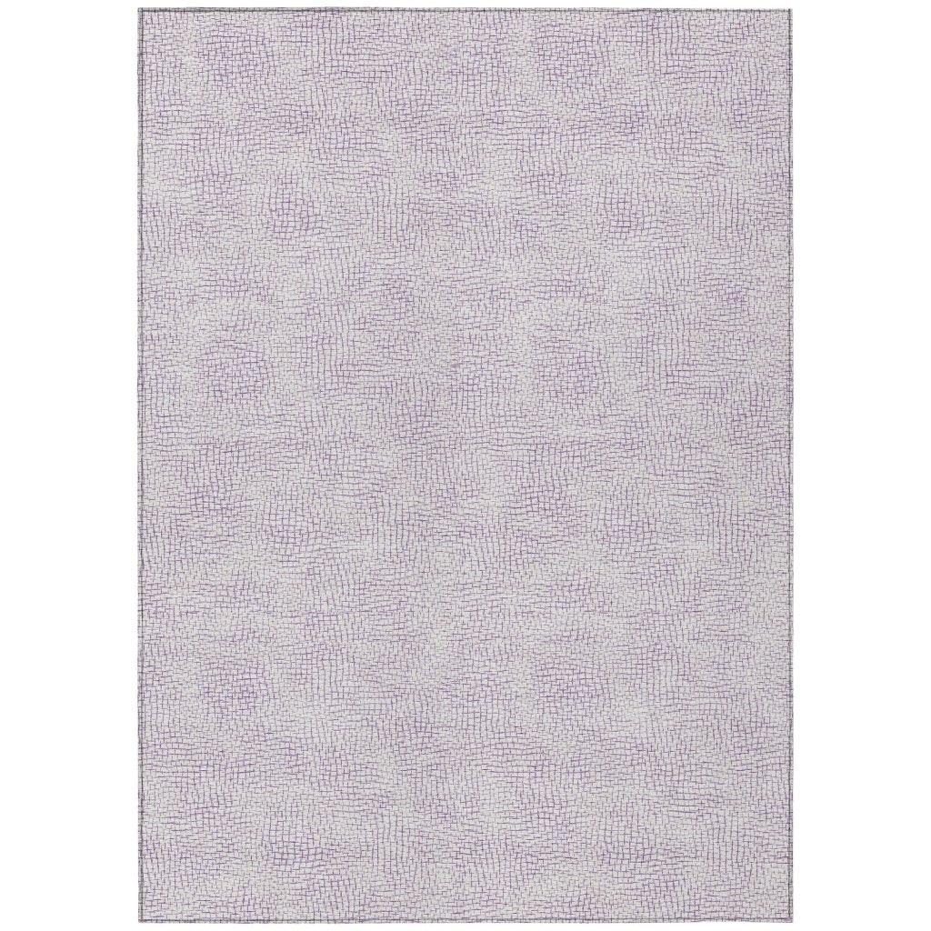 LOOMLAN Rugs Eleya Purple Washable Indoor-Outdoor Rug