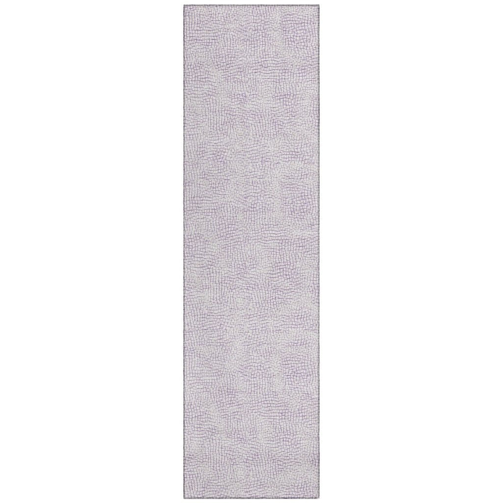 LOOMLAN Rugs Eleya Purple Washable Indoor-Outdoor Rug