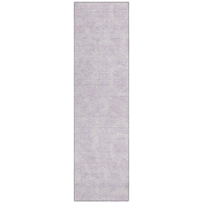 LOOMLAN Rugs Eleya Purple Washable Indoor-Outdoor Rug