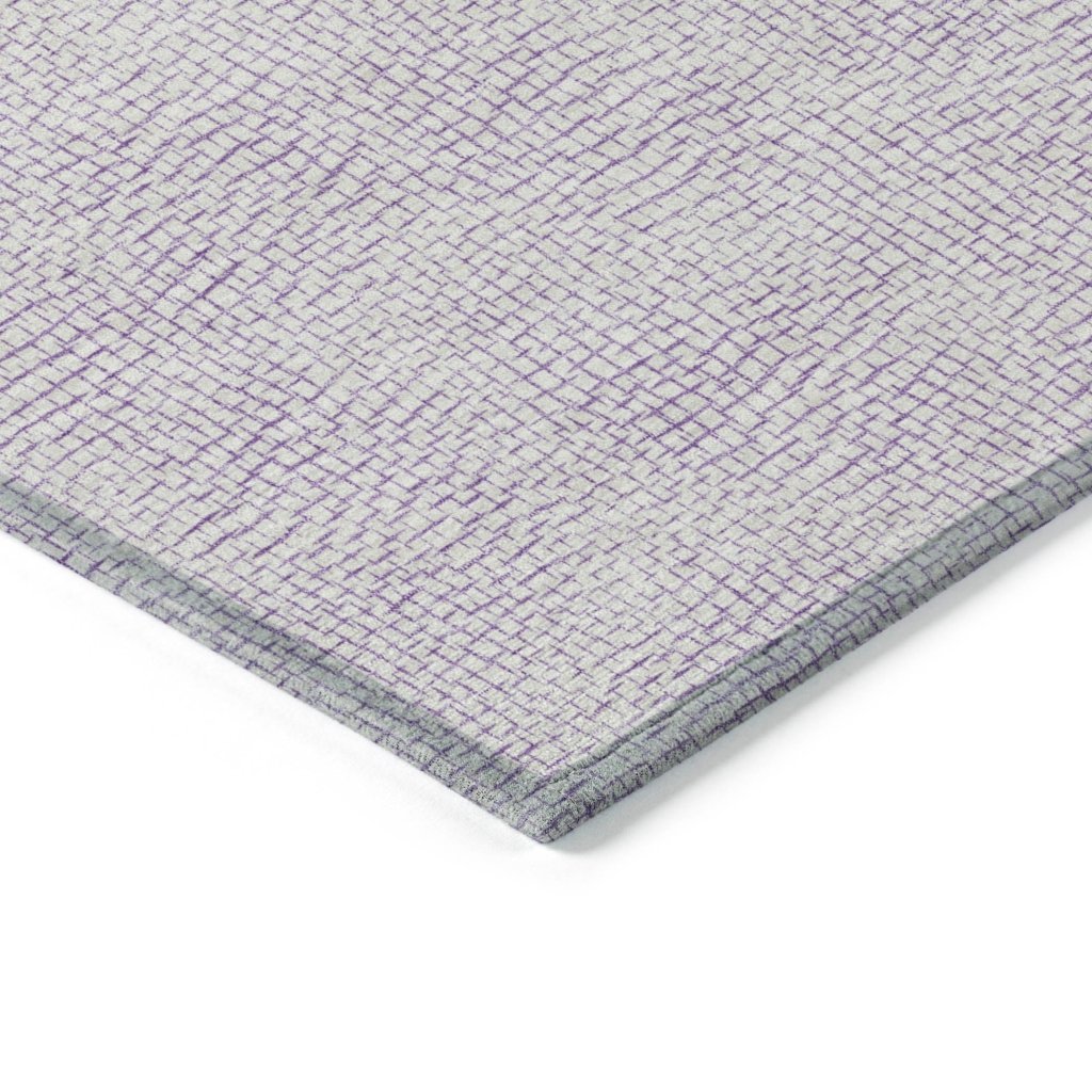 LOOMLAN Rugs Eleya Purple Washable Indoor-Outdoor Rug