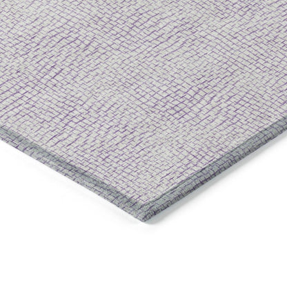 LOOMLAN Rugs Eleya Purple Washable Indoor-Outdoor Rug
