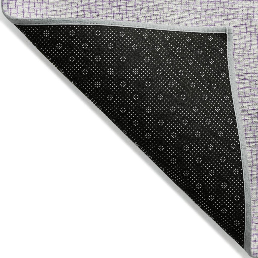 LOOMLAN Rugs Eleya Purple Washable Indoor-Outdoor Rug