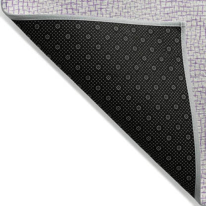 LOOMLAN Rugs Eleya Purple Washable Indoor-Outdoor Rug