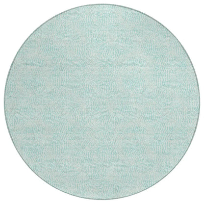 LOOMLAN Rugs Eleya Teal Washable Indoor-Outdoor Rug