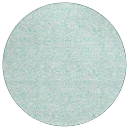 LOOMLAN Rugs Eleya Teal Washable Indoor-Outdoor Rug