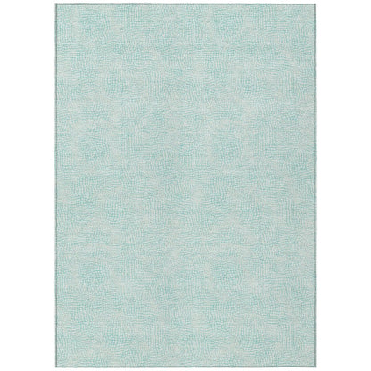 LOOMLAN Rugs Eleya Teal Washable Indoor-Outdoor Rug