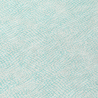 LOOMLAN Rugs Eleya Teal Washable Indoor-Outdoor Rug