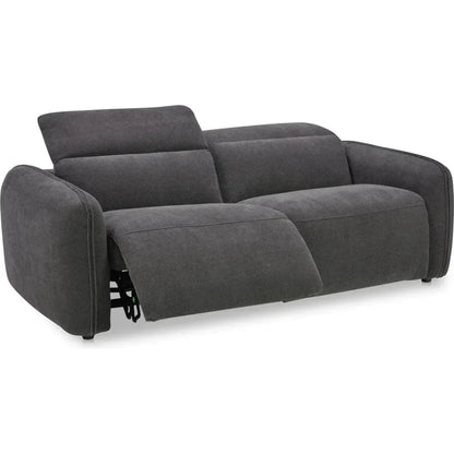 Eli Power Performance Fabric & Wood Dark Grey Recliner Sofa - LOOMLAN - Moe's Home - Sofas & Loveseats