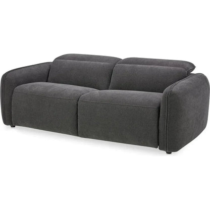 Eli Power Performance Fabric & Wood Dark Grey Recliner Sofa - LOOMLAN - Moe's Home - Sofas & Loveseats