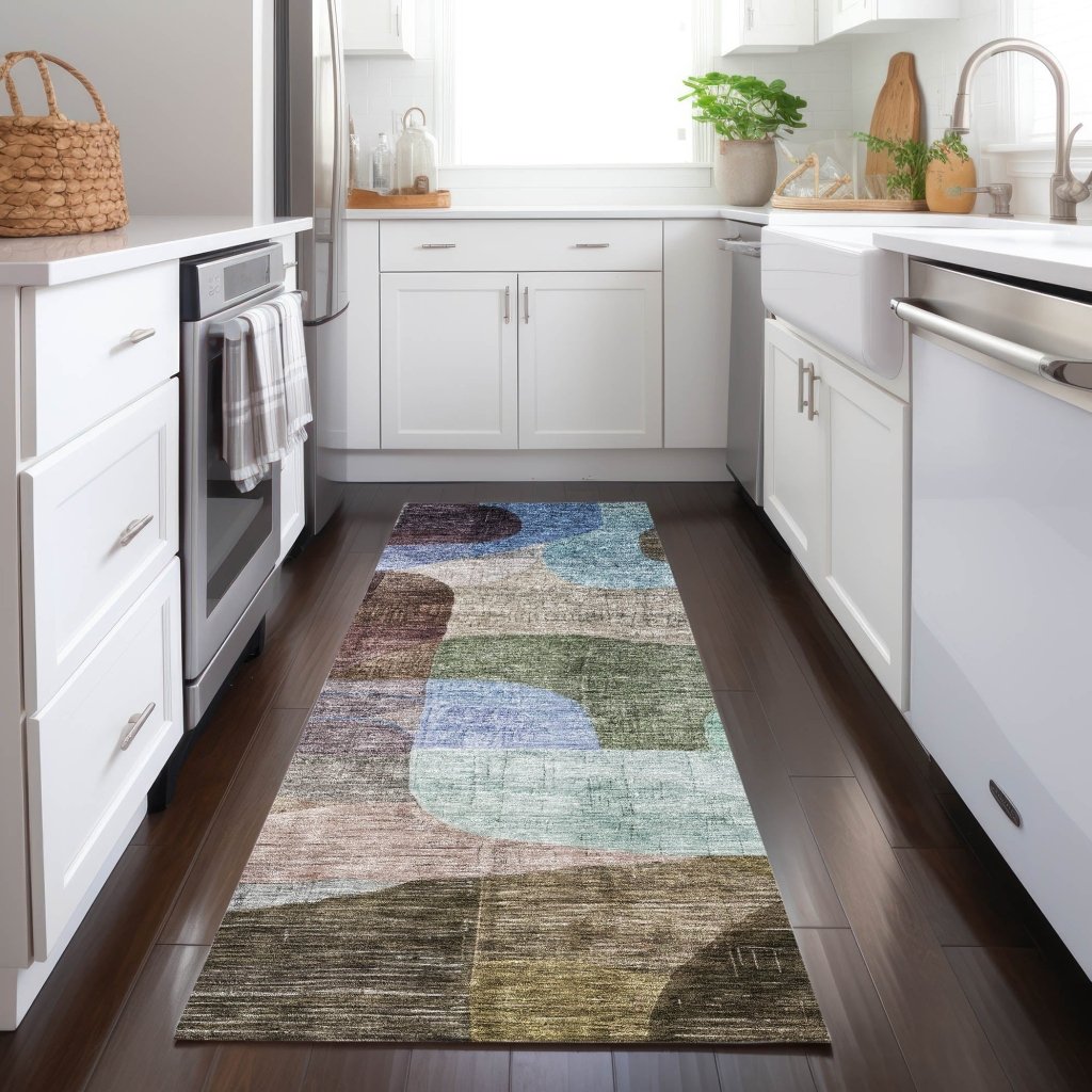 Elina Brown Washable Indoor - Outdoor Rug - LOOMLAN - LOOMLAN Rugs - Outdoor Rugs