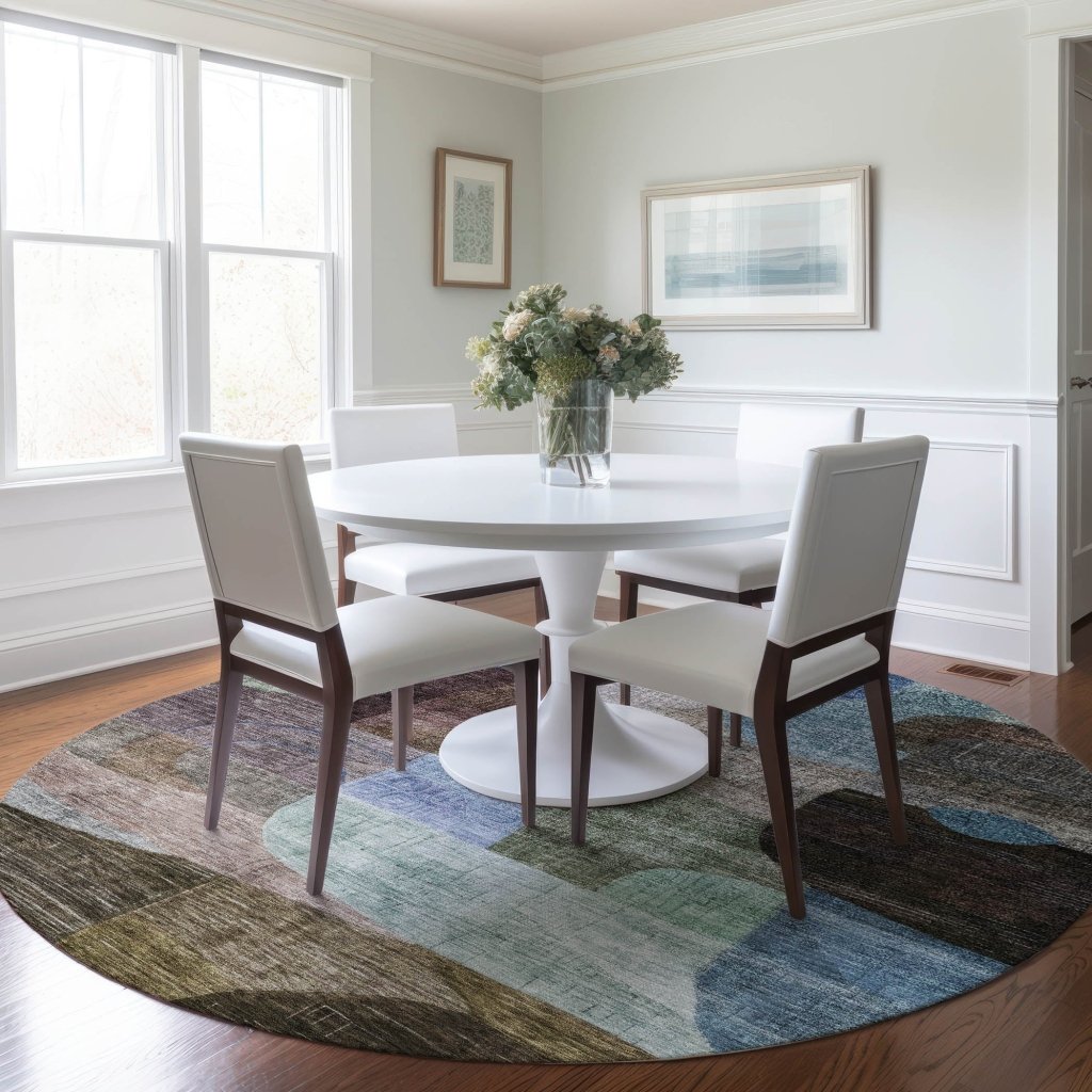 Elina Brown Washable Indoor - Outdoor Rug - LOOMLAN - LOOMLAN Rugs - Outdoor Rugs