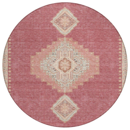 LOOMLAN Rugs Elira Blush Washable Indoor-Outdoor Rug