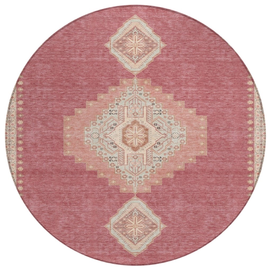 LOOMLAN Rugs Elira Blush Washable Indoor-Outdoor Rug