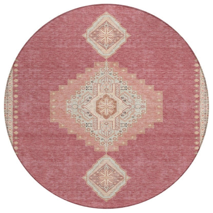 LOOMLAN Rugs Elira Blush Washable Indoor-Outdoor Rug