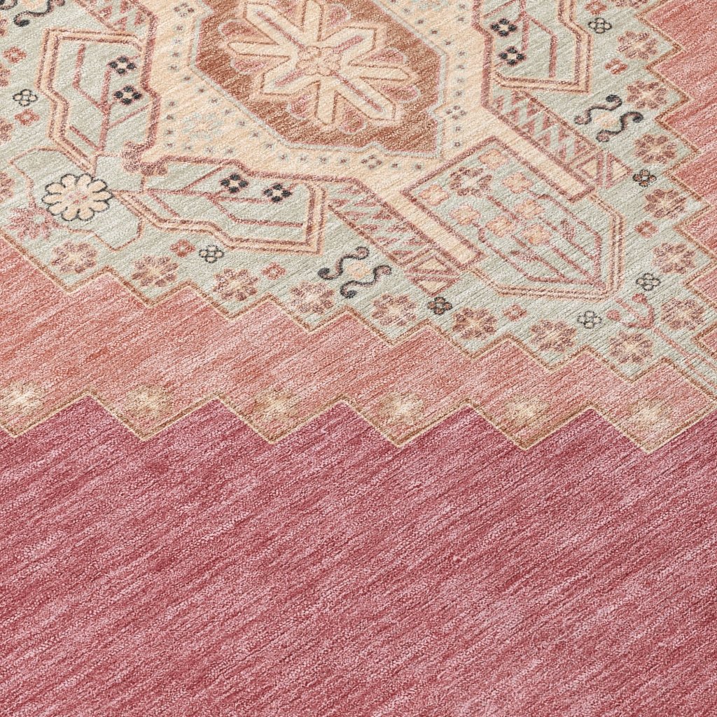 LOOMLAN Rugs Elira Blush Washable Indoor-Outdoor Rug