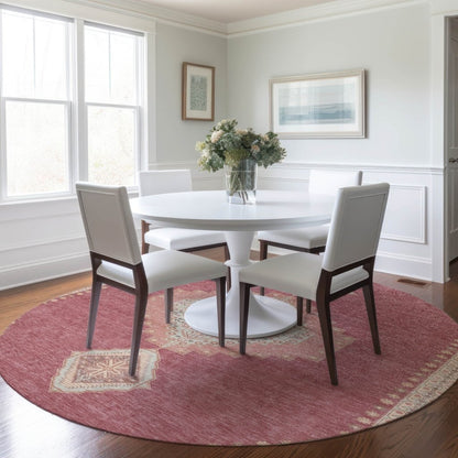 LOOMLAN Rugs Elira Blush Washable Indoor-Outdoor Rug
