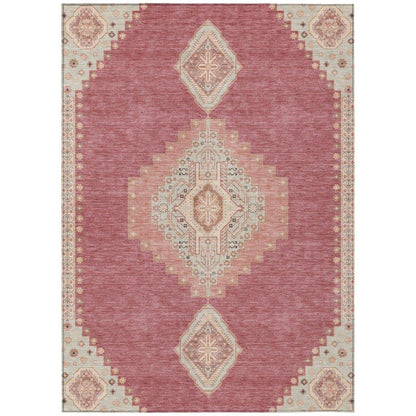 LOOMLAN Rugs Elira Blush Washable Indoor-Outdoor Rug
