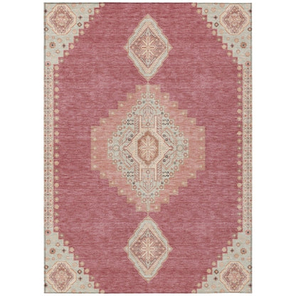 LOOMLAN Rugs Elira Blush Washable Indoor-Outdoor Rug