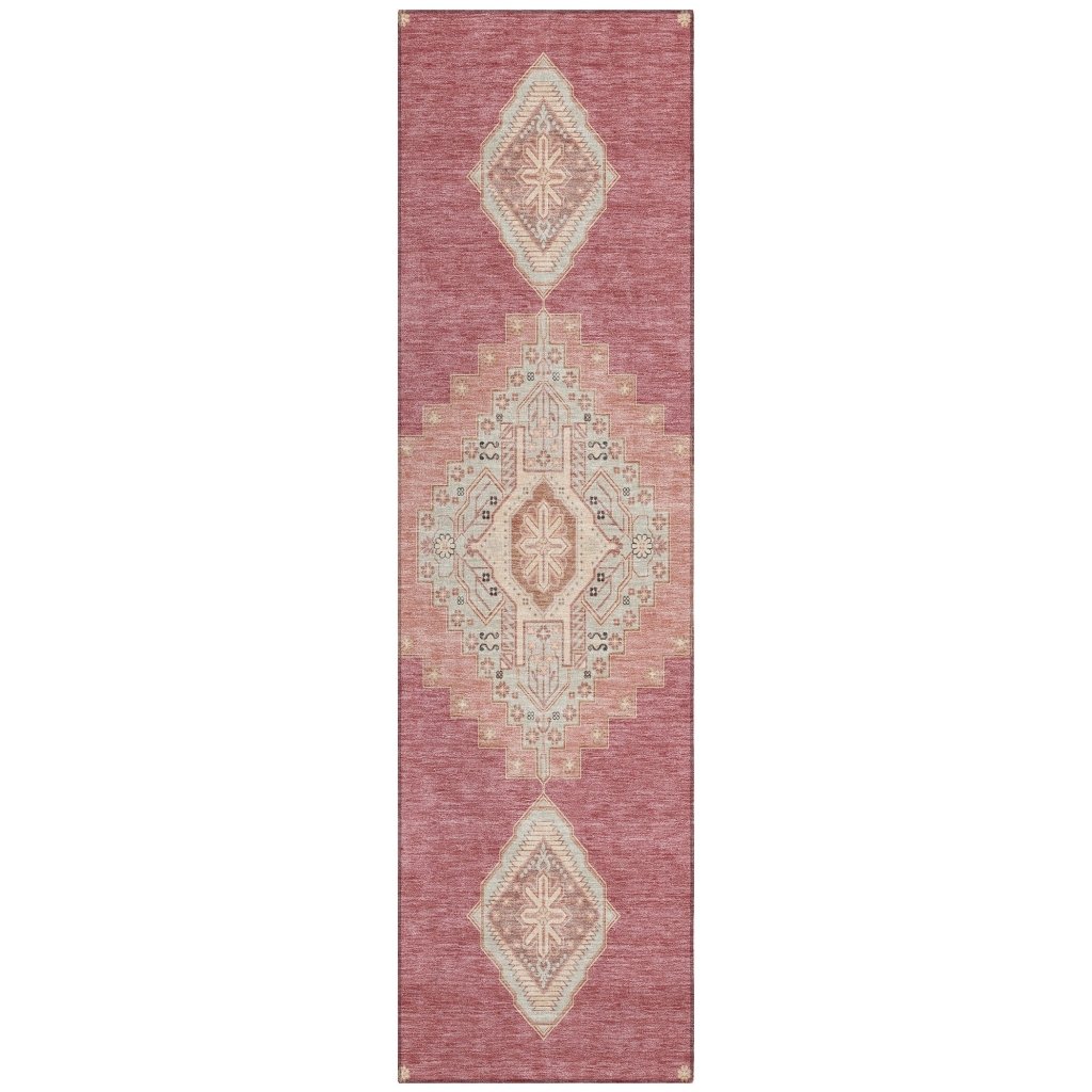 LOOMLAN Rugs Elira Blush Washable Indoor-Outdoor Rug