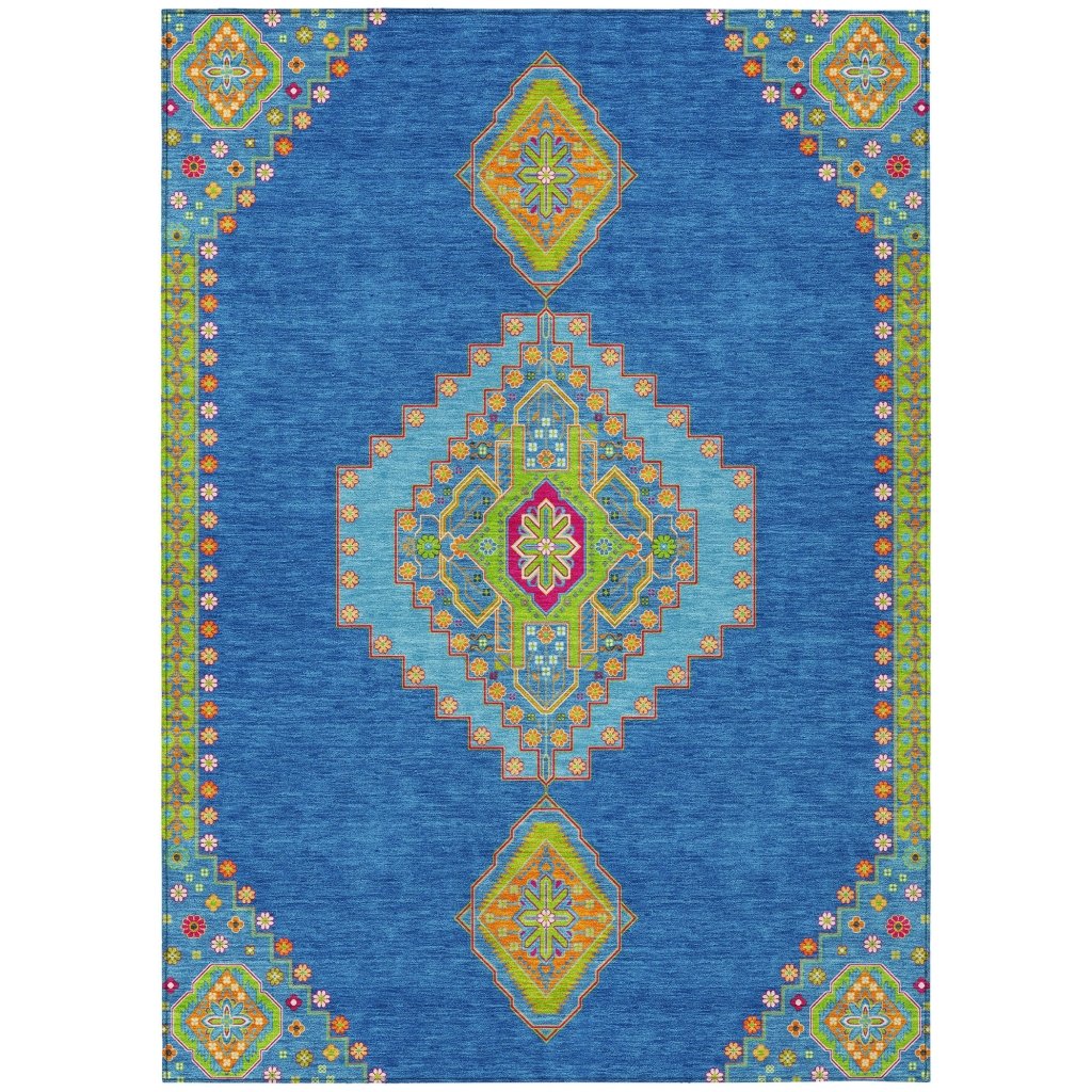 LOOMLAN Rugs Elira Denim Washable Indoor-Outdoor Rug