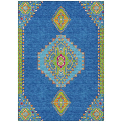 LOOMLAN Rugs Elira Denim Washable Indoor-Outdoor Rug