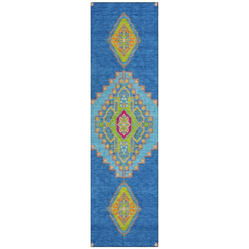 LOOMLAN Rugs Elira Denim Washable Indoor-Outdoor Rug