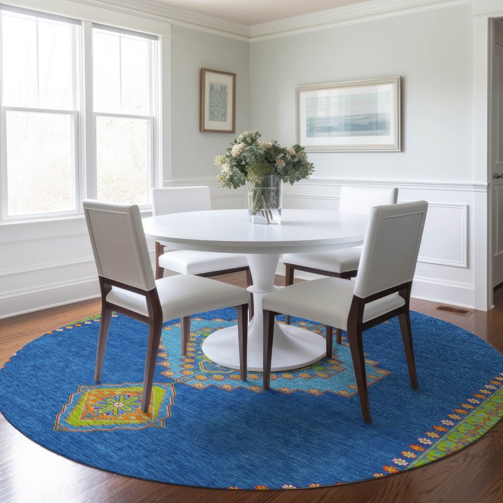 LOOMLAN Rugs Elira Denim Washable Indoor-Outdoor Rug