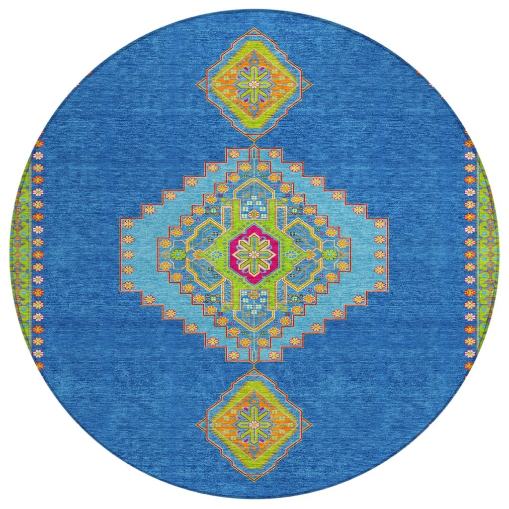 LOOMLAN Rugs Elira Denim Washable Indoor-Outdoor Rug