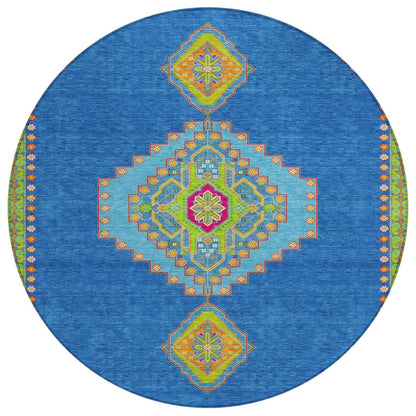 LOOMLAN Rugs Elira Denim Washable Indoor-Outdoor Rug