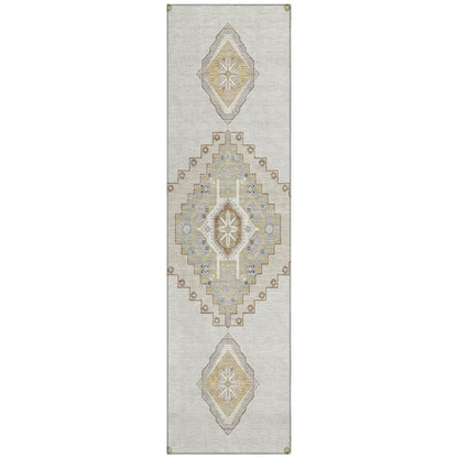 LOOMLAN Rugs Elira Ivory Washable Indoor-Outdoor Rug