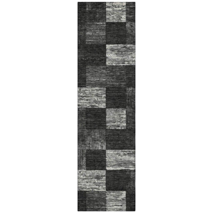 LOOMLAN Rugs Elise Black Washable Indoor-Outdoor Rug