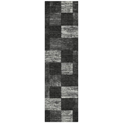 LOOMLAN Rugs Elise Black Washable Indoor-Outdoor Rug