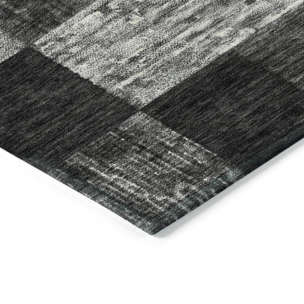 LOOMLAN Rugs Elise Black Washable Indoor-Outdoor Rug