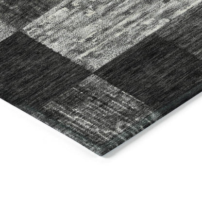 LOOMLAN Rugs Elise Black Washable Indoor-Outdoor Rug