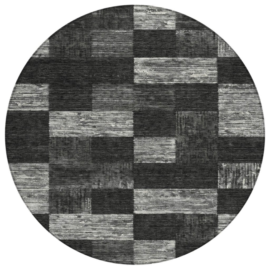 LOOMLAN Rugs Elise Black Washable Indoor-Outdoor Rug