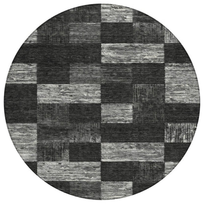 LOOMLAN Rugs Elise Black Washable Indoor-Outdoor Rug