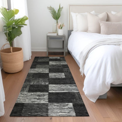 LOOMLAN Rugs Elise Black Washable Indoor-Outdoor Rug