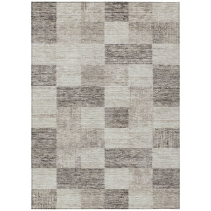 LOOMLAN Rugs Elise Brown Washable Indoor-Outdoor Rug