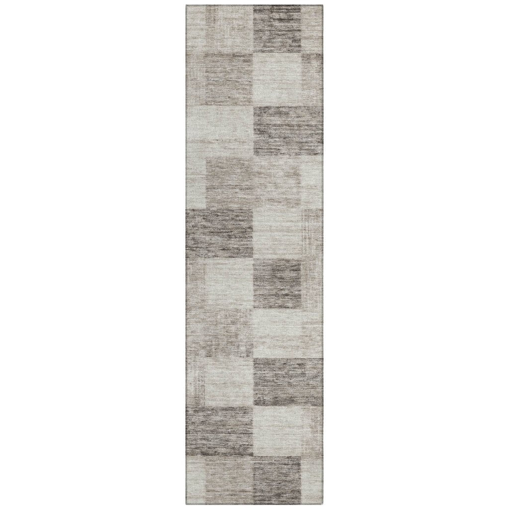 LOOMLAN Rugs Elise Brown Washable Indoor-Outdoor Rug