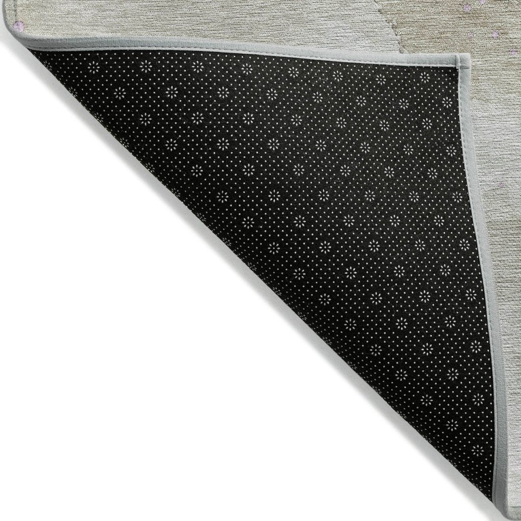 LOOMLAN Rugs Elithra Brown Washable Indoor-Outdoor Rug