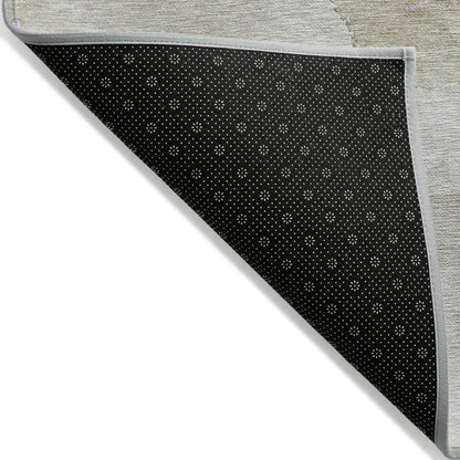 LOOMLAN Rugs Elithra Brown Washable Indoor-Outdoor Rug
