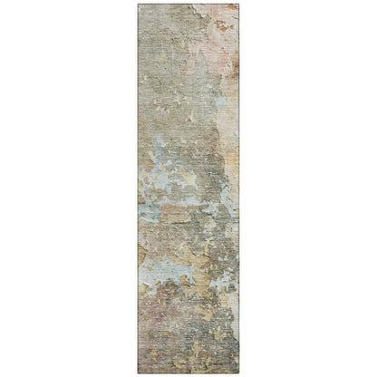 LOOMLAN Rugs Ellior Brown Washable Indoor-Outdoor Rug