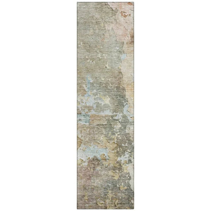 LOOMLAN Rugs Ellior Brown Washable Indoor-Outdoor Rug
