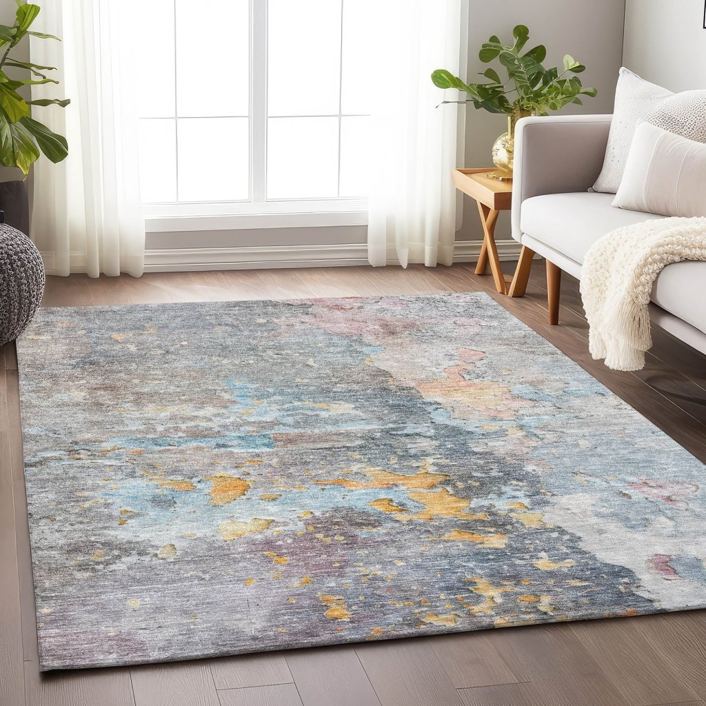 LOOMLAN Rugs Ellior Granite Washable Indoor-Outdoor Rug