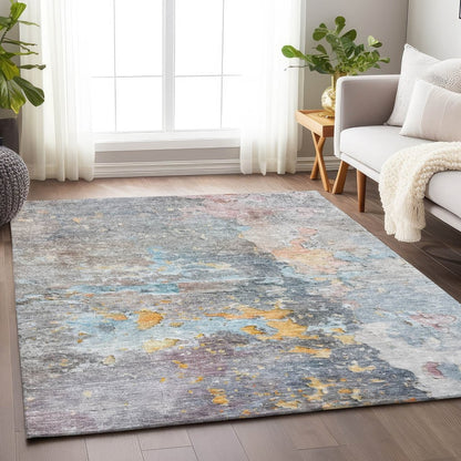 LOOMLAN Rugs Ellior Granite Washable Indoor-Outdoor Rug