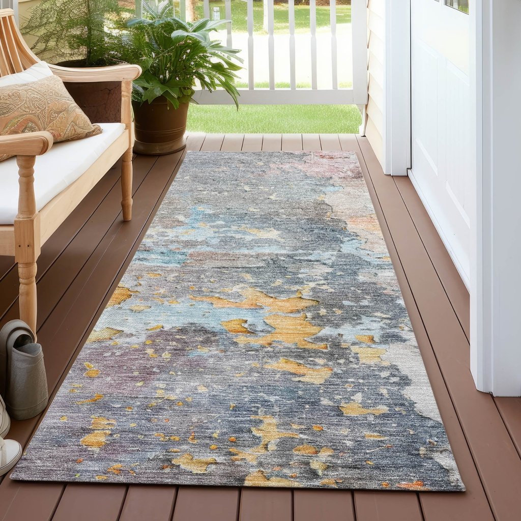 LOOMLAN Rugs Ellior Granite Washable Indoor-Outdoor Rug